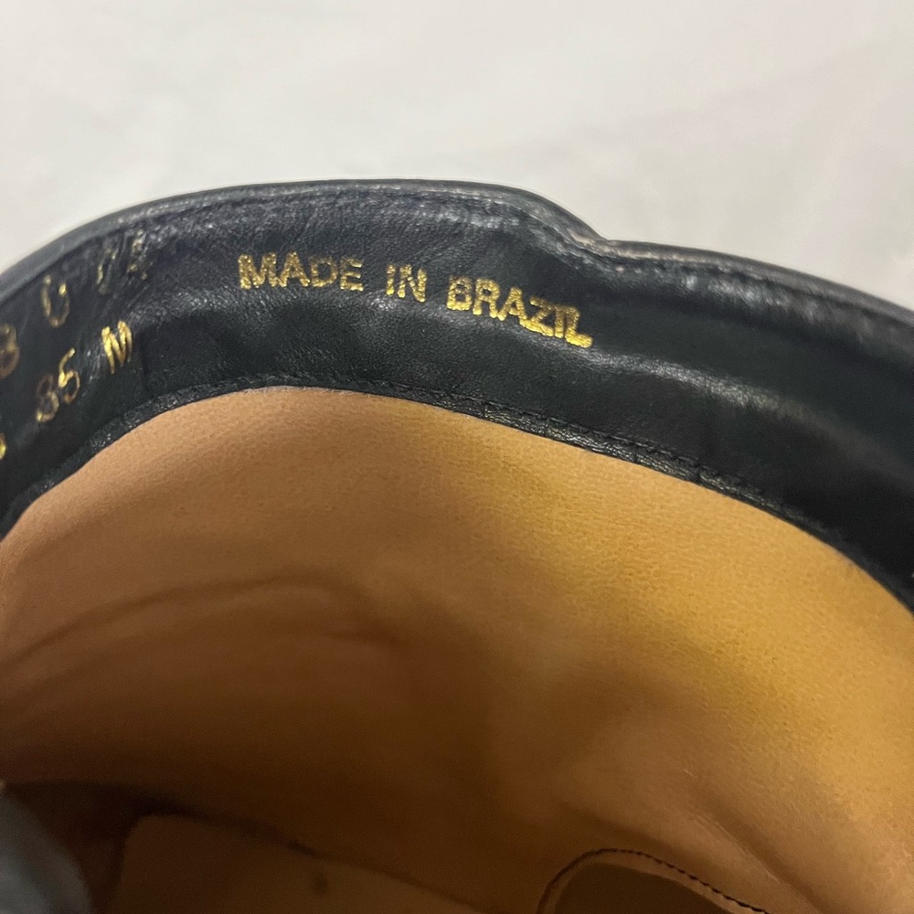Giovanni Women’s Genuine Leather Black Boots Side Zip Buckle Detail- Size 6.5 - Picture 9 of 11